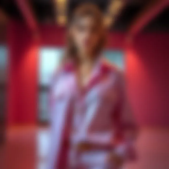 A model showcases the trendy Marco outfit in a stylish pose