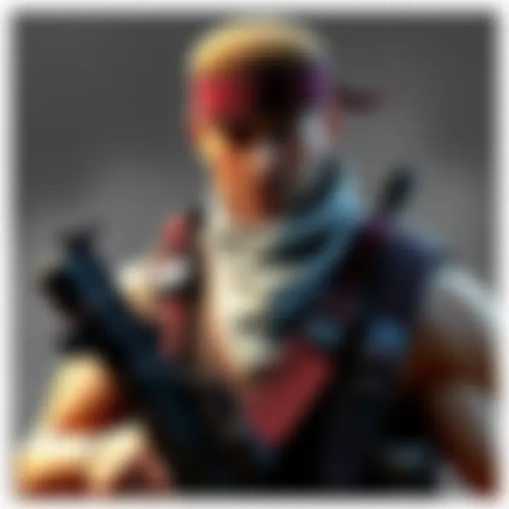 A detailed 3D rendering of Solid Snake showing his tactical gear and iconic bandana, reflecting updated design elements distinct from earlier models.