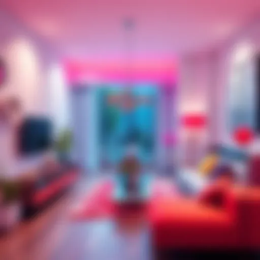 Modern Room-C Design A stylish Room-C layout showcasing innovative furniture arrangement and vibrant decor for modern living.