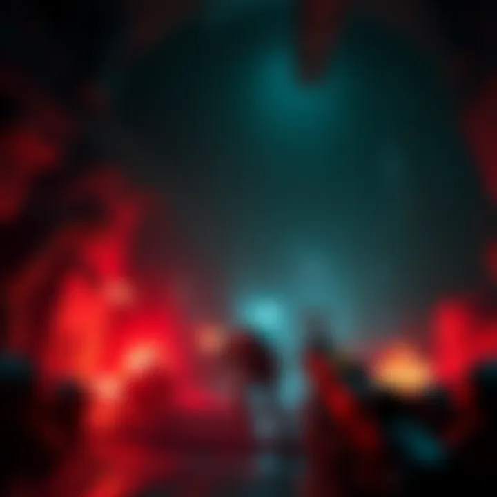 A dark and tense gaming environment featuring a character exploring a shadowy corridor filled with monsters and limited resources