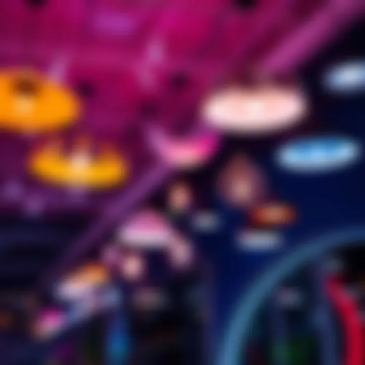 A collection of innovative light fixtures showcasing sleek designs and energy-efficient features in a modern setting.