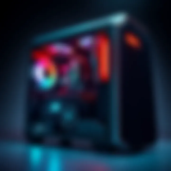 Modernized Family PC A vintage family PC from 2007 with a new graphics card and upgraded components, featuring a bright LED indicator and redesigned airflow.