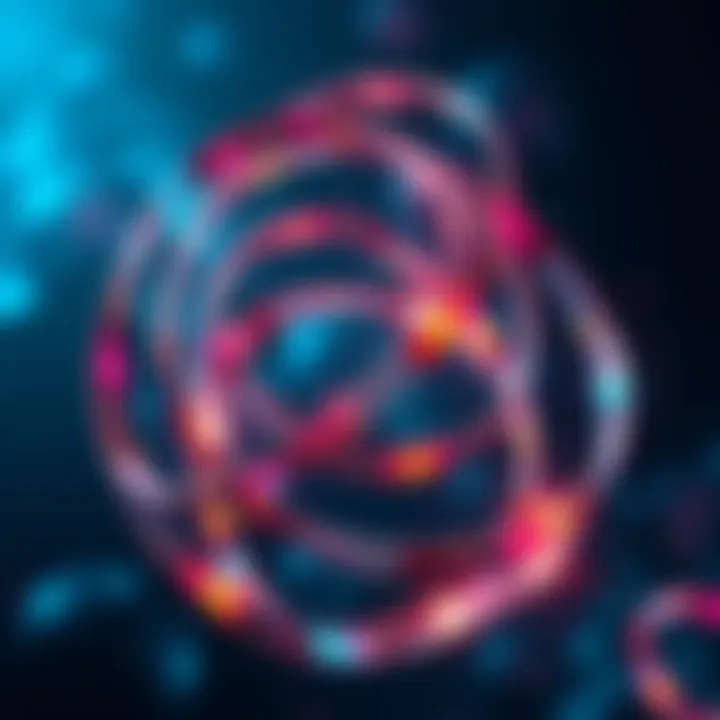 Visual representation of the Moebius principle blending art and science