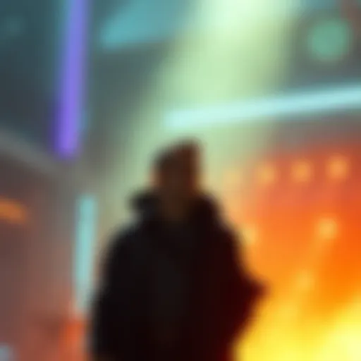 Mogh standing still with a thoughtful expression, surrounded by a tense atmosphere.