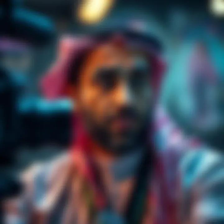 Mohammed JaKalem Al Abdula speaking in front of a camera with a serious expression, showcasing his diverse opinions on social media