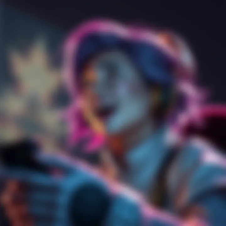 Moira showing excitement as she watches her live lore drop titled Progress