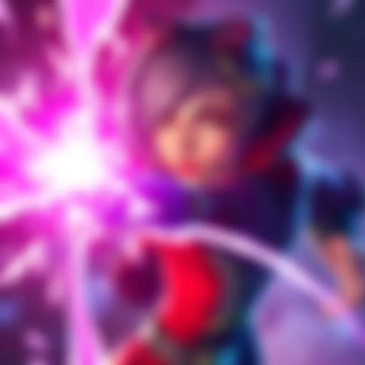 Moira character activating her Fade ability while being targeted by an enemy attack