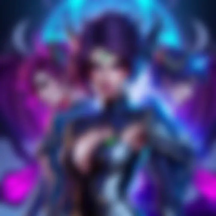 Moira in various skins with Lilith in the background, showcasing their designs and popularity discussion.