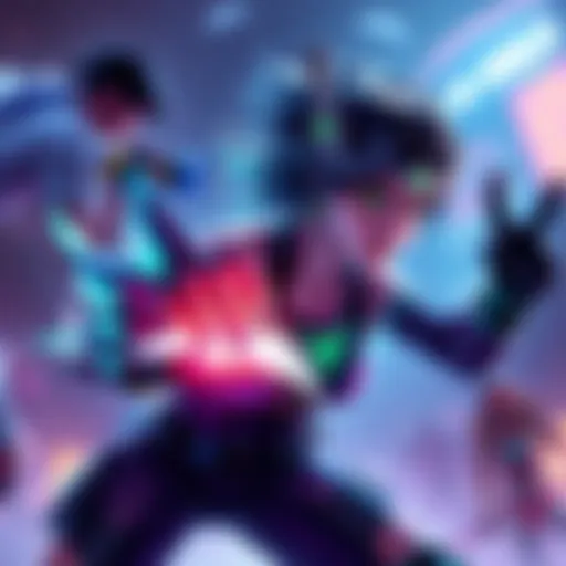 A Moira player healing teammates while facing opponents in a competitive match, showing determination and skill.