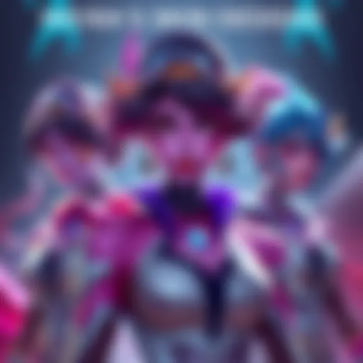 A collection of Moira's skins showcasing different styles and colors, highlighting their unique themes and aesthetics.