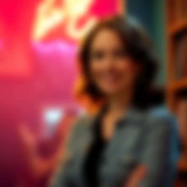 Molly from her episode Molly stands confidently with a warm smile, capturing the viewer's attention in her memorable one-episode appearance.