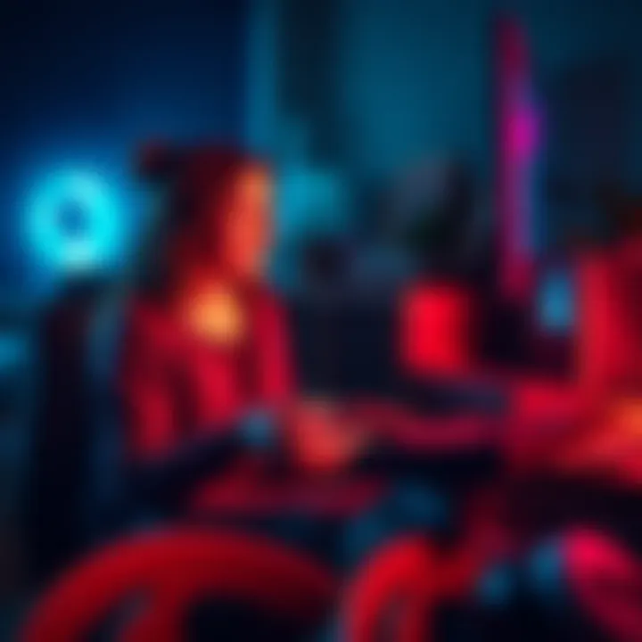 A woman enjoying classic NES games on her Steam Deck, immersed in gameplay at night