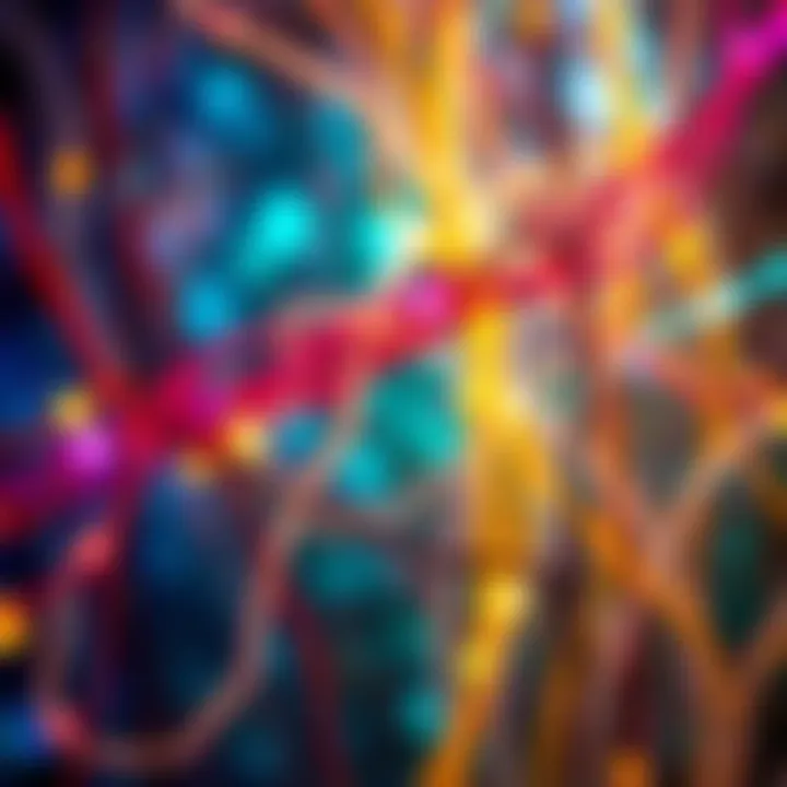 Moments of Connection An abstract representation of life's meaningful moments and connections weaving together, creating a vibrant tapestry of experiences.