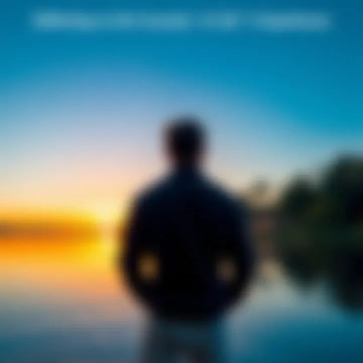 A person sitting quietly by a lake, looking thoughtful, surrounded by nature, symbolizing reflection on life's experiences.