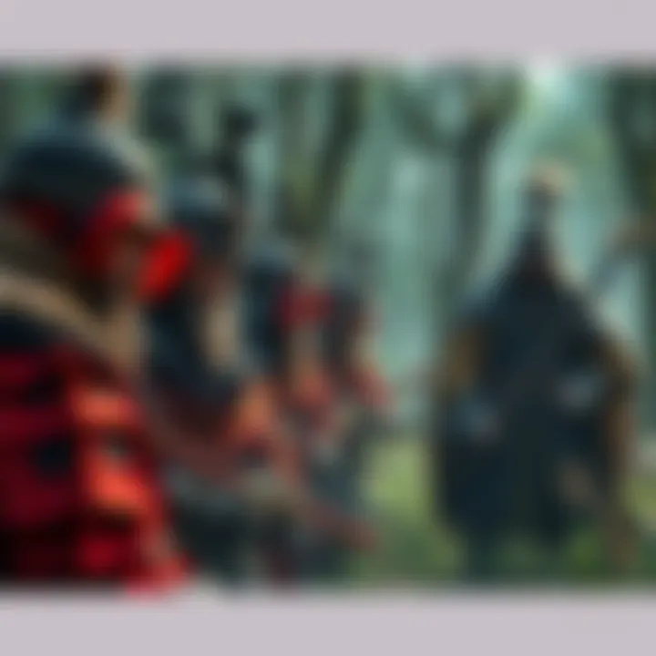 Mongol warriors gather in a forest, plotting revenge for the Khan's death, with determination on their faces.