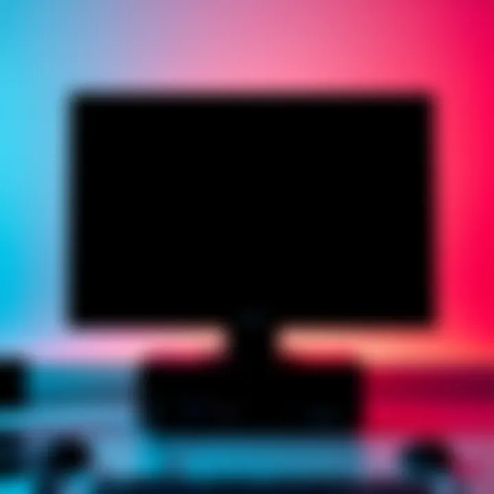 Black monitor with a flickering screen A black computer monitor showing a flickering screen, indicating a potential issue after an Nvidia driver update.