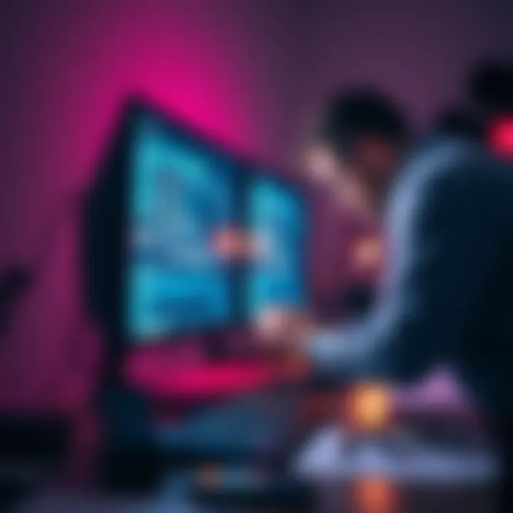 Person fixing a monitor with tools and cables on a desk