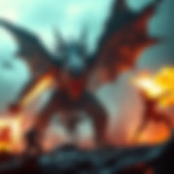 Monster zone changes during battle A scene showing a monster switching zones while fighting, capturing the dynamic action and varying environments, illustrating the factors affecting monster behavior.