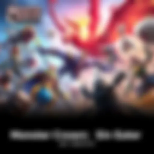 A vibrant scene featuring diverse creatures and characters from Monster Crown: Sin Eater battling in an engaging environment.