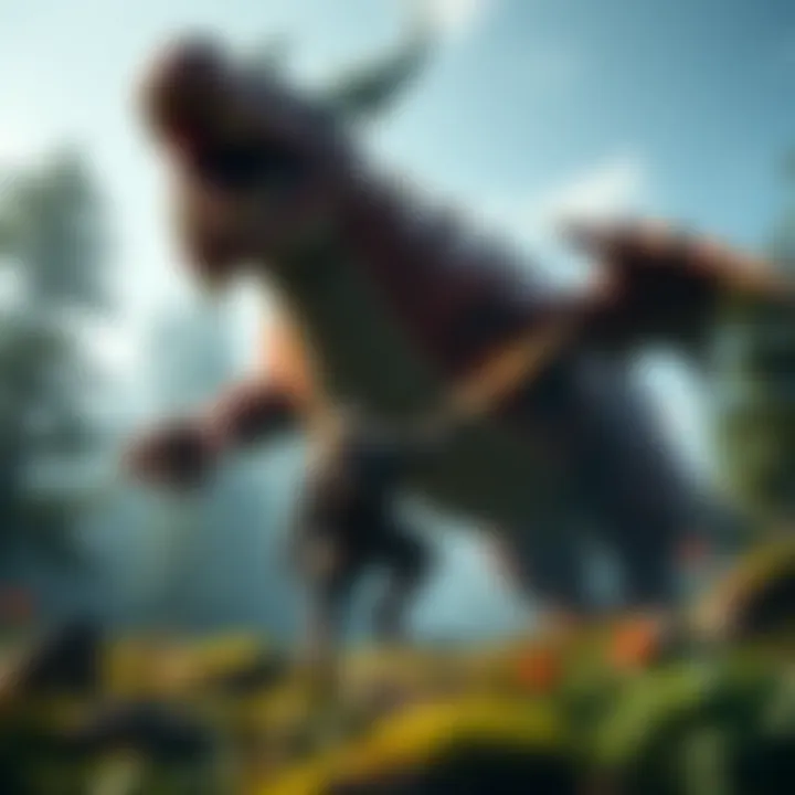 A hunter in armor battling a large dragon-like monster in a forest setting, showcasing the excitement of Monster Hunter games.