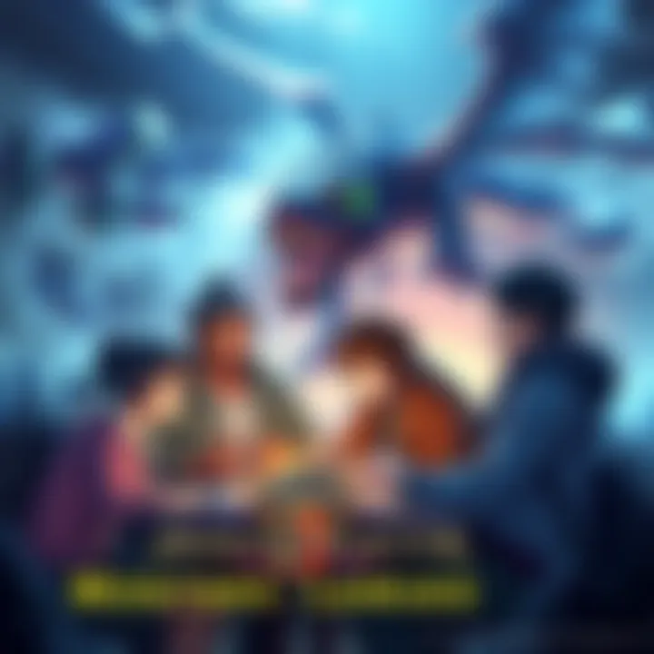 Group of players connected online, discussing Monster Hunter Portable 3rd with excitement