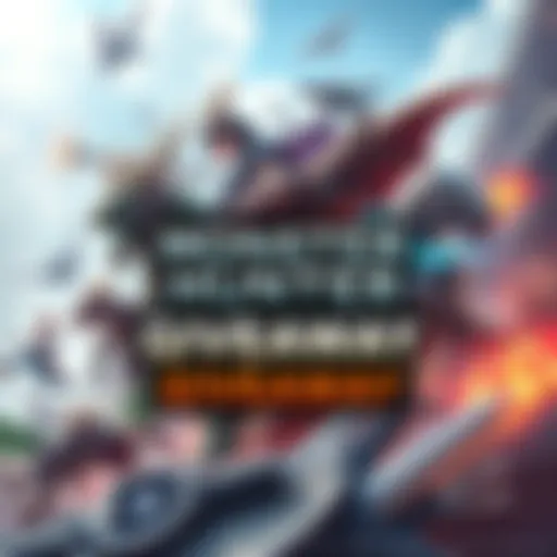 Monster Hunter Steam Key Giveaway A vibrant graphic promoting a giveaway for Monster Hunter Steam keys featuring characters and elements from the games.