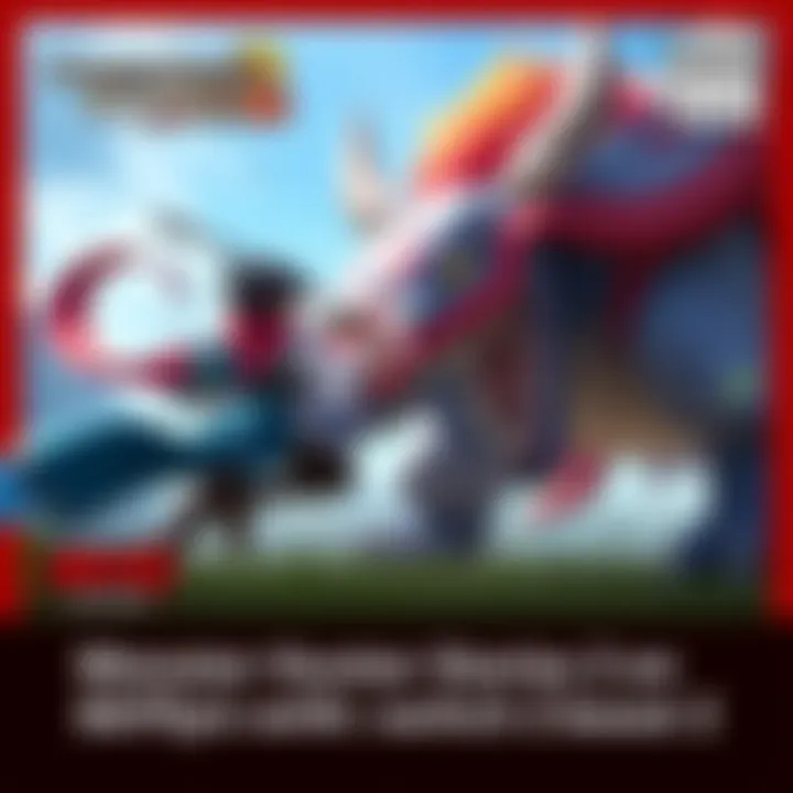 A character from Monster Hunter Stories 2 battles a monster, showcasing smooth 60fps gameplay with vibrant graphics on Switch 2.