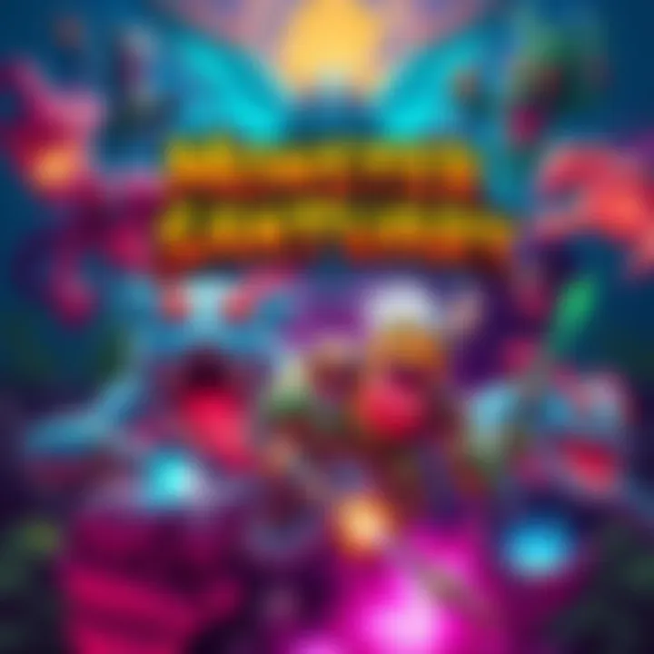 A vibrant game cover featuring monsters and a character in a 2D pixel art style, showcasing platforming and combat elements.