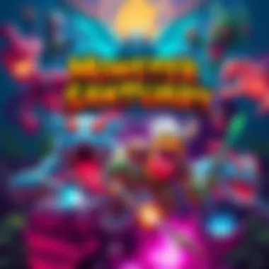 Monster Sanctuary Game Cover A vibrant game cover featuring monsters and a character in a 2D pixel art style, showcasing platforming and combat elements.