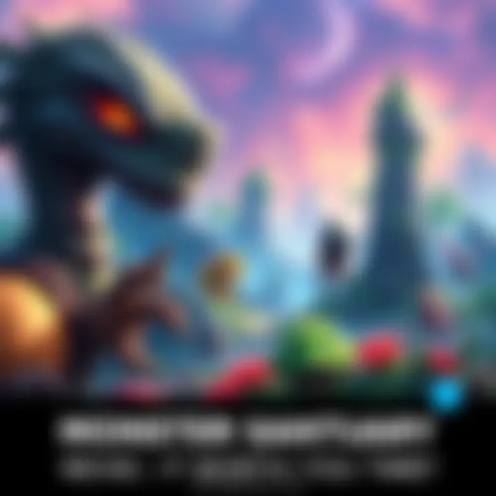 A character exploring a vibrant Monster Sanctuary landscape with various creatures around