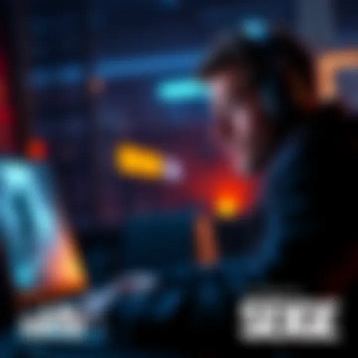 A person sitting at a computer, looking at Rainbow Six Siege accounts for sale online, with concern on their face.