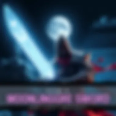 Moonlight Greatsword in Action A warrior holding the glowing Moonlight Greatsword, ready for battle under a night sky