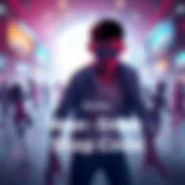 A person searching for a code to buy the moonwalk emote, surrounded by dancing figures and code snippets