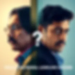 Moral Debate Between Dawood and Vanya A split image showing Dawood and Vanya, each representing different moral perspectives with thoughtful expressions. A question mark overlays the center, symbolizing the ethical debate.