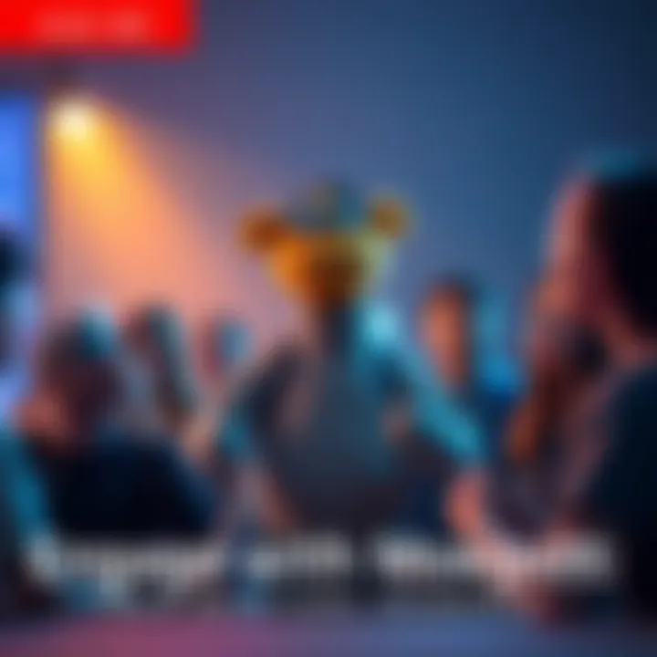 Morgott answering questions to a group of curious people in an interactive session