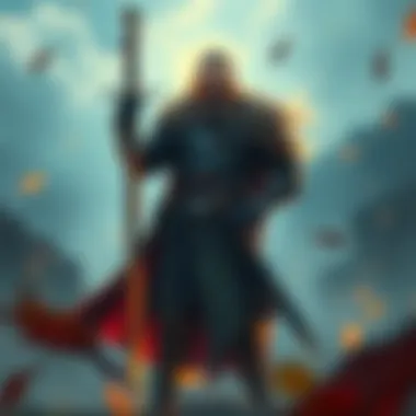 Morgott with a sword Morgott standing strong with a sword in hand, showcasing his ambitious nature, inspired by Stannis Baratheon.