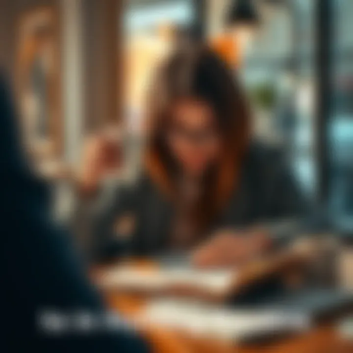 Morning routine with coffee and planner A person enjoying coffee while writing in a planner, indicating a productive morning routine