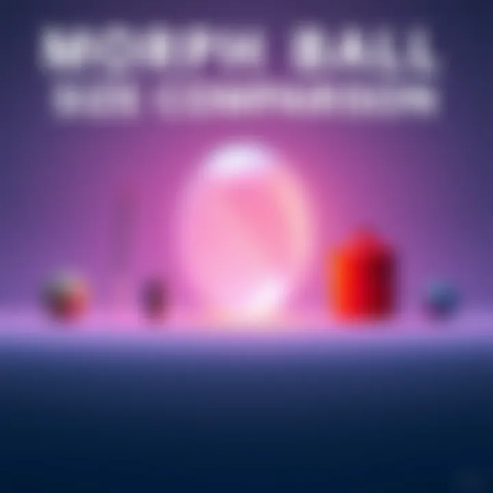 Morph Ball Size Comparison A visual comparison showing the Morph Ball alongside common objects to highlight its size.