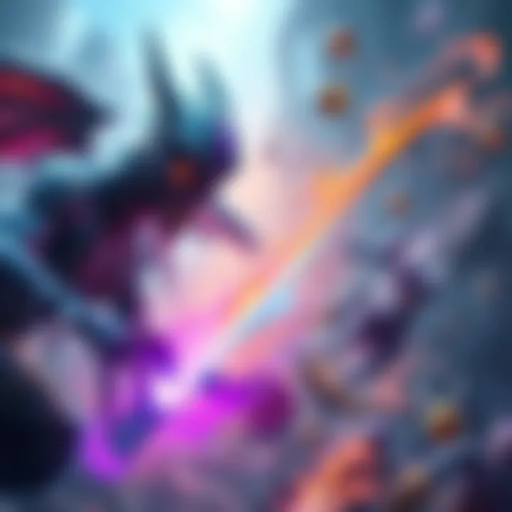 A hero resembling Morphling uses water-like abilities in an intense offlane battle, showcasing dynamic movements and vibrant colors.