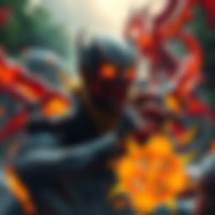 A gamer interacting with Mortal Soul Cores, showcasing their vibrant design and effect on game mechanics.