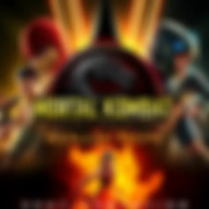 Mortal Kombat Legacy Kollection logo with game characters and consoles in the background
