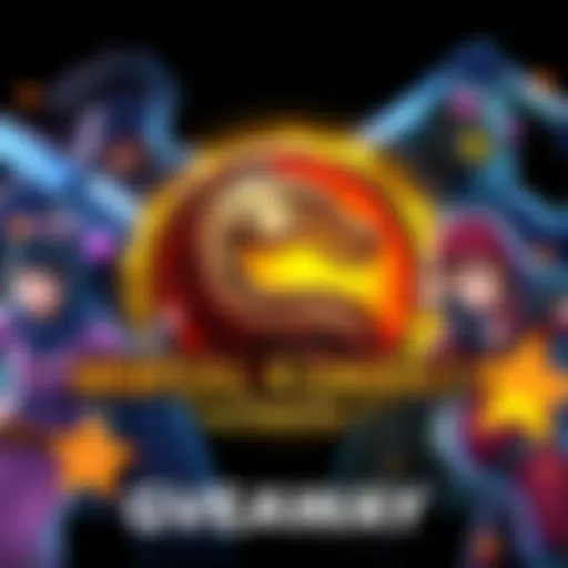 Colorful graphic featuring Mortal Kombat 11 Ultimate logo and anime characters, promoting a giveaway