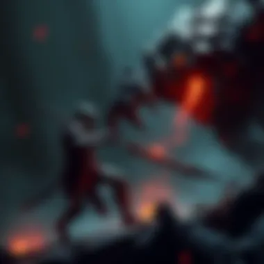 Mortal Shell 2 Beta Gameplay A warrior character in Mortal Shell 2 beta battles a large enemy in a dark fantasy setting