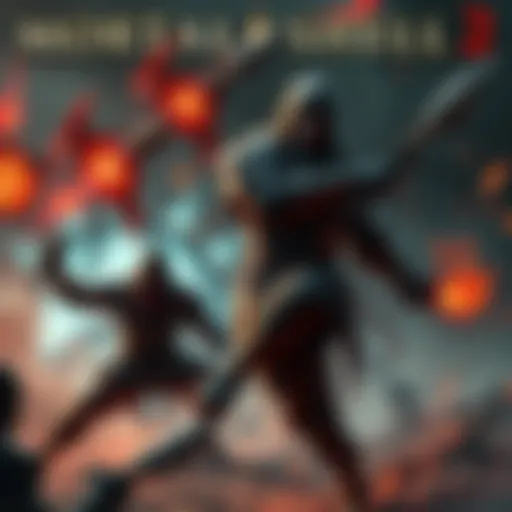 A thrilling scene from Mortal Shell 2 showcasing intense combat with dynamic characters in a dark fantasy setting.