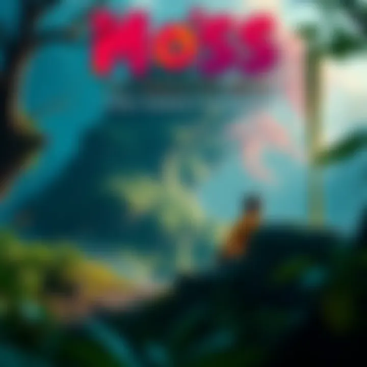 A scene from Moss: The Forgotten Relic trailer showing vibrant visuals and the main character in a lush environment