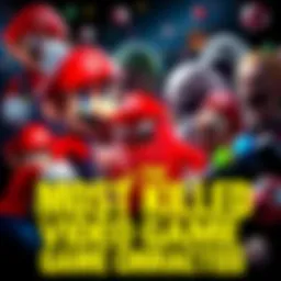 A collage of popular video game characters like Mario and Super Meat Boy, showcasing their deaths in various games
