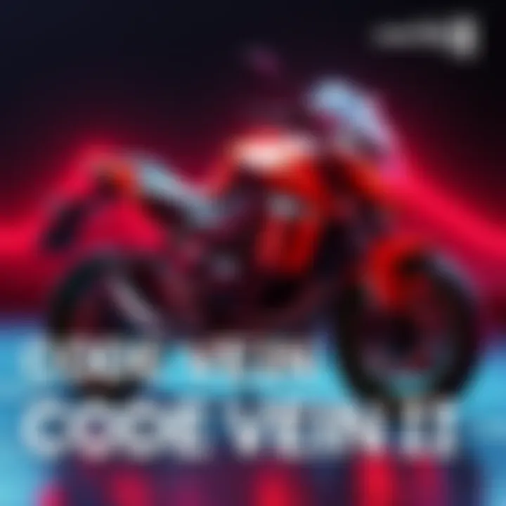 A sleek and stylized motorcycle design from CODE VEIN II, showcasing its unique features and colors.