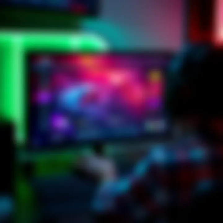 A gamer adjusting mouse settings on a computer screen to reduce input lag during gameplay.