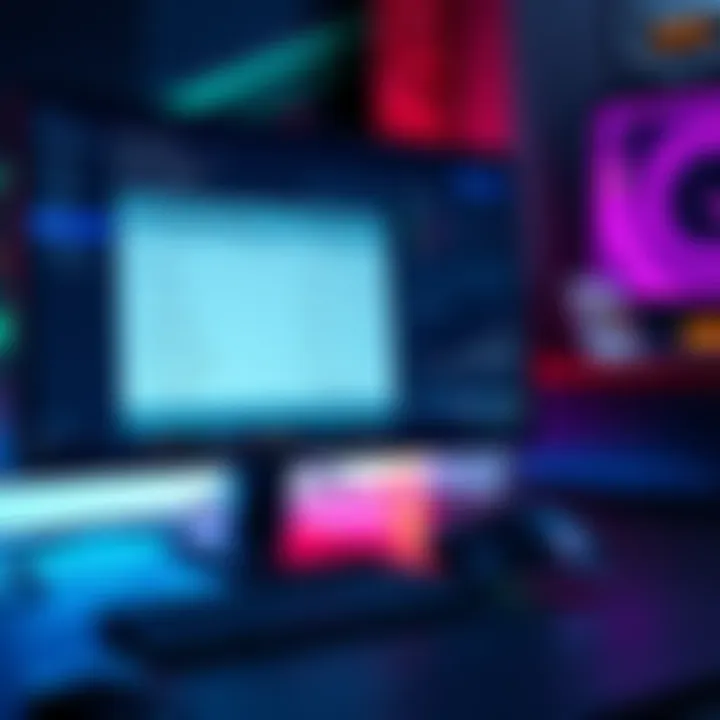 A computer monitor displaying mouse acceleration settings with a mouse beside it
