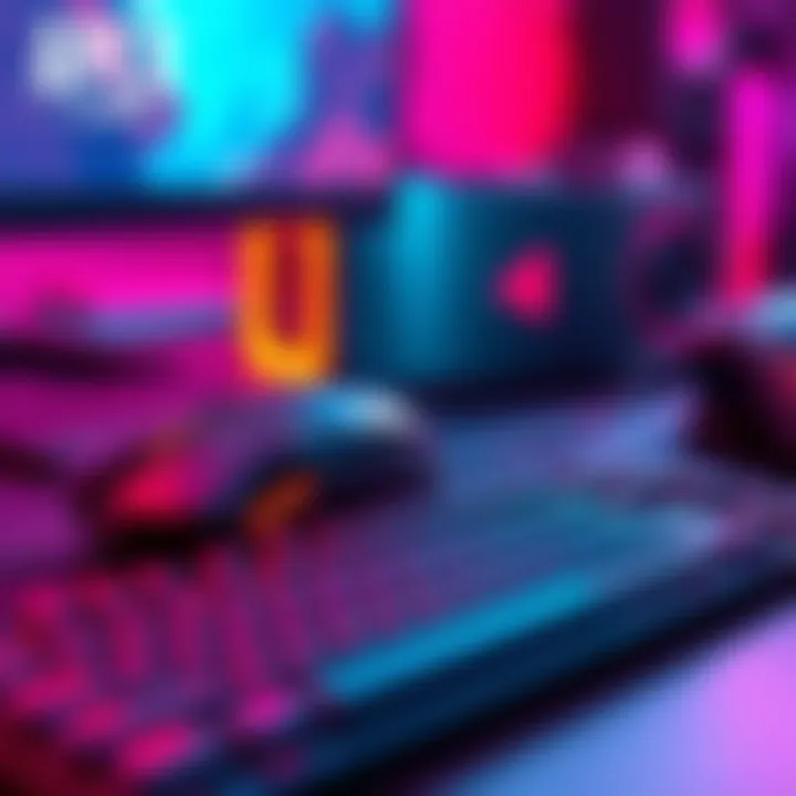 A close-up of a mouse and keyboard setup used by a gamer, highlighting the equipment meant for Apex Legends.